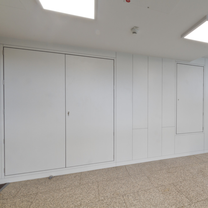 Feuerwiderstandsfähiges Wandsystem Feuerwiderstandsfähige Wand- und Deckensysteme für Rettungswege