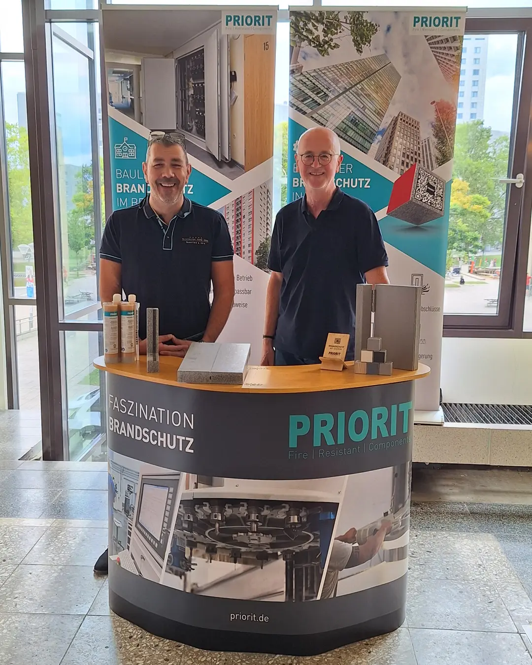 PRIORIT Stand auf dem Brandschutz Symposium in Berlin Brandschutz Symposium in Berlin, unser PRIORIT Stand